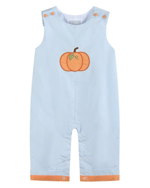 Light Blue Pumpkin Applique Longalls