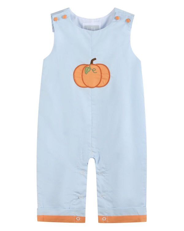 Light Blue Pumpkin Applique Longalls