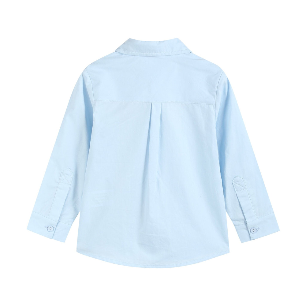 Light Blue Santa Dress Shirt