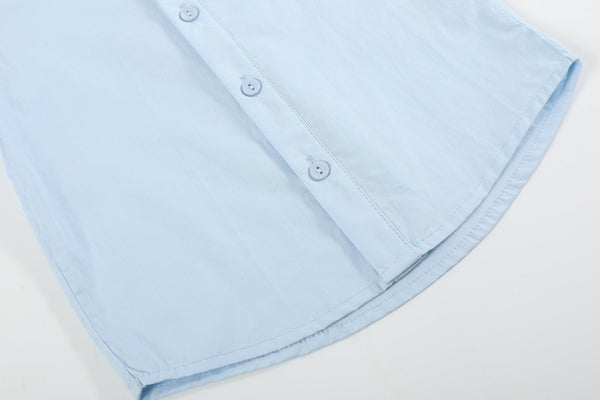 Light Blue Santa Dress Shirt