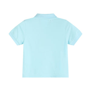 Light Blue Santa Polo Shirt