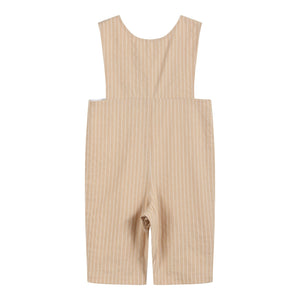 Light Brown Pinstripe Smocked Jon Jons