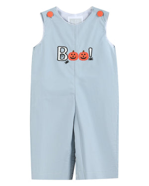 Light Gray 'Boo' Applique Longalls
