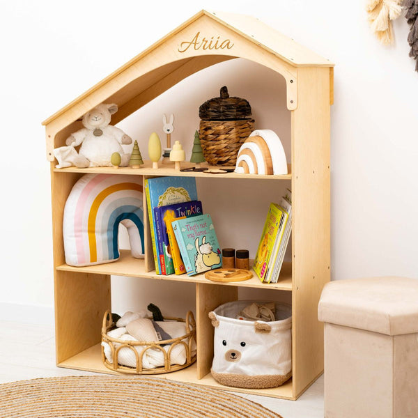 White Dollhouse Bookcase