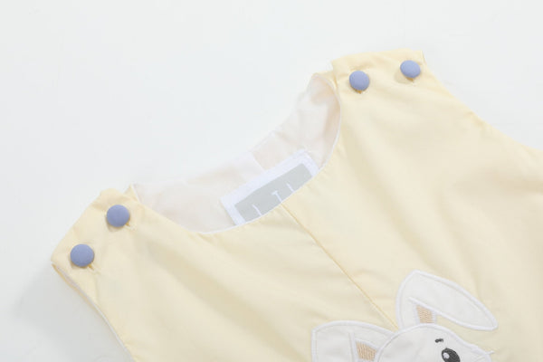 Light Yellow Bunny Shortalls
