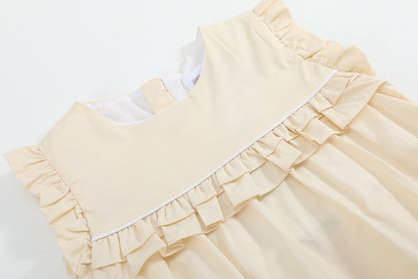 Light Yellow Ruffle Jumper Romper