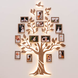 Wooden Led Family Tree - Nova
