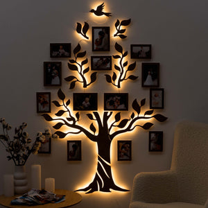 Wooden Led Family Tree - Nova