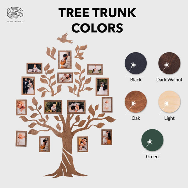 Wooden Led Family Tree - Nova