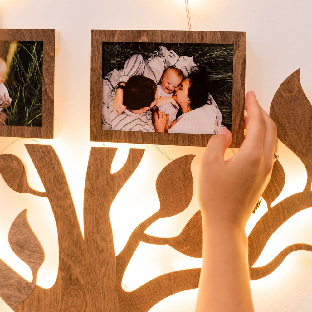 Wooden Led Family Tree - Nova (B2B)