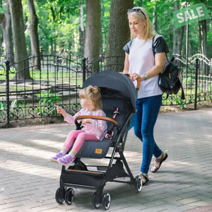 Lightweight Aluminium Frame Baby Stroller with Net-Beige Baby Strollers