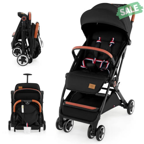 Lightweight Aluminium Frame Baby Stroller with Net-Beige Baby Strollers