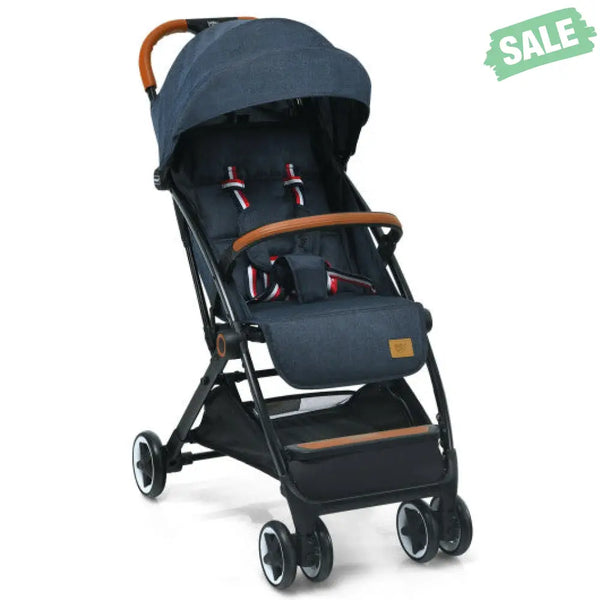 Lightweight Aluminium Frame Baby Stroller with Net-Beige Baby Strollers