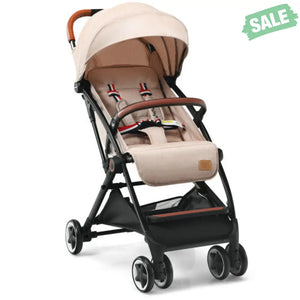 Lightweight Aluminium Frame Baby Stroller with Net-Beige Baby Strollers