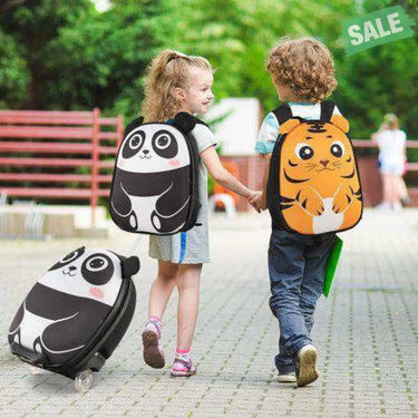 Lightweight and Portable Rolling Suitcase for Children-White White Kids Luggage