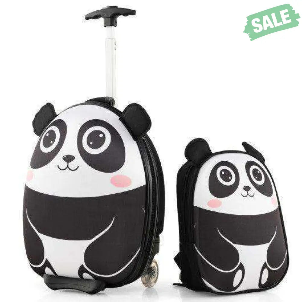 Lightweight and Portable Rolling Suitcase for Children-White White Kids Luggage