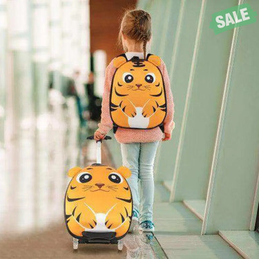 Lightweight and Portable Rolling Suitcase for Children-Yellow