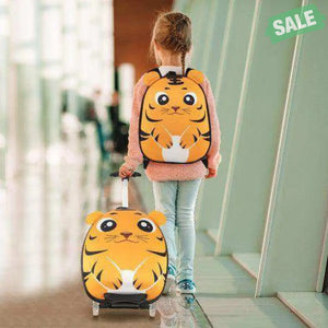 Lightweight and Portable Rolling Suitcase for Children-Yellow