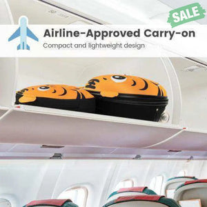 Lightweight and Portable Rolling Suitcase for Children-Yellow