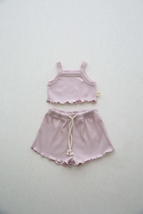 Lilac Crop-Short Set