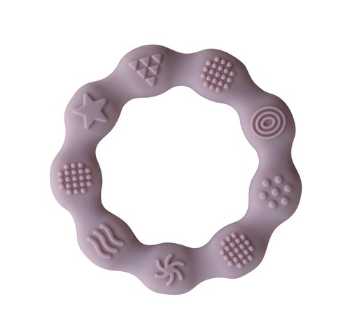 Silicone Teething Ring - Dusty Lilac