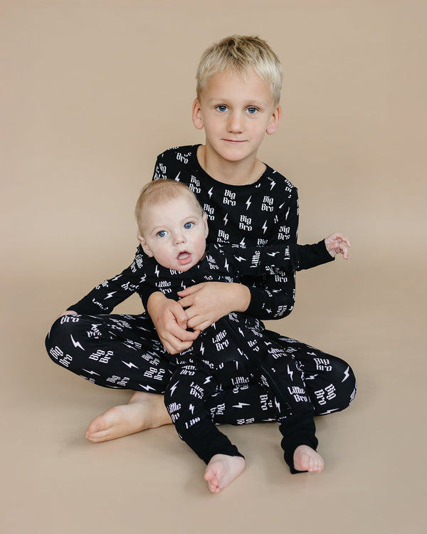 Bamboo Zip Romper | Little Bro