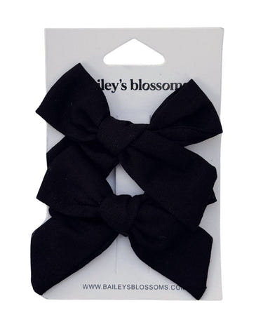 Linen Cotton Piggie Sets - Black