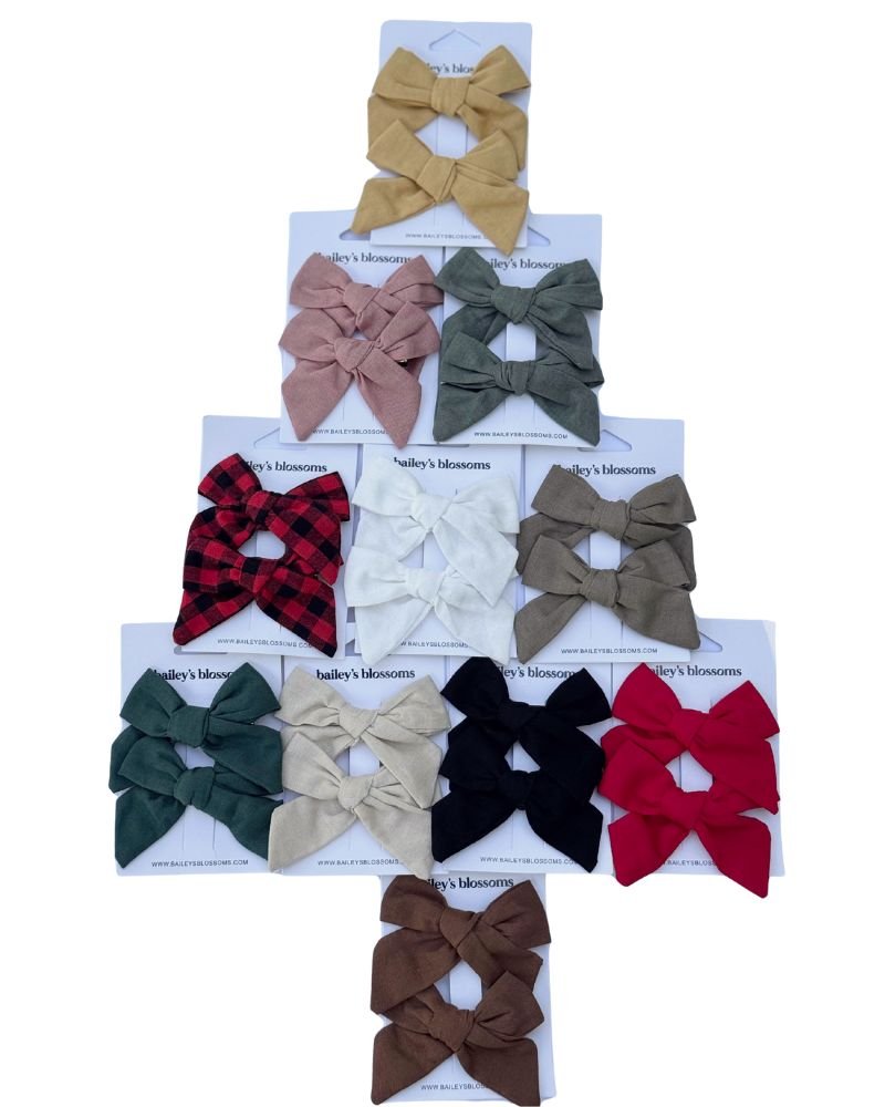 Linen Cotton Piggie Sets - Black