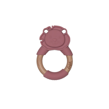 Lion Silicone Teether for babies, soft and safe for soothing gums during teething.