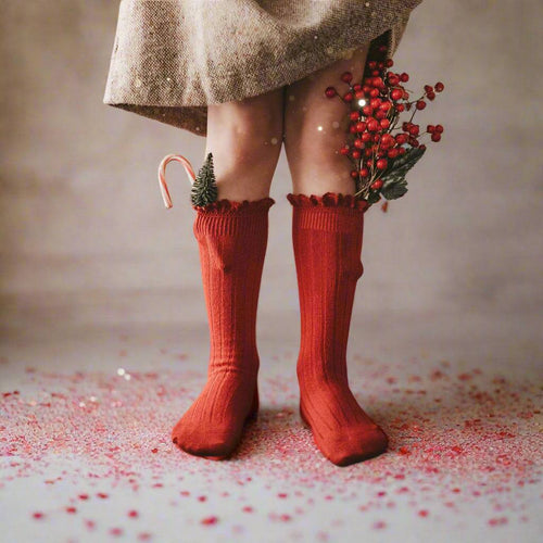 Little Love Bug Co Lace Top Knee High Socks 2 Pairs