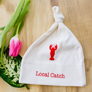 Lobster Short Sleeve Romper, Hat & Blanket Gift Set Local catch