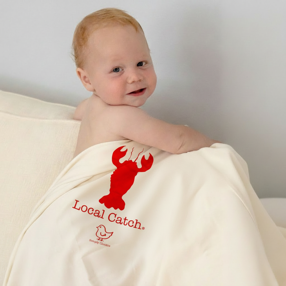 Lobster Local Catch Lobster Baby Blanket