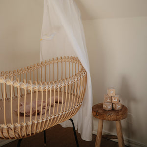 Soft Moon Lovey Blanket for babies, perfect for cuddling and comfort, shown from angle 13.