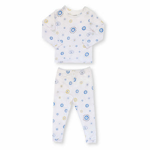 Toddler Pajama Set in Eye See You design, perfect for cozy sleepwear.