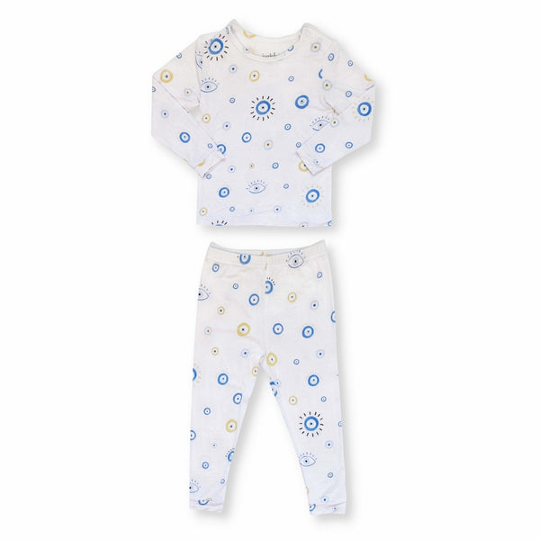 Toddler Pajama Set in Eye See You design, perfect for cozy sleepwear.