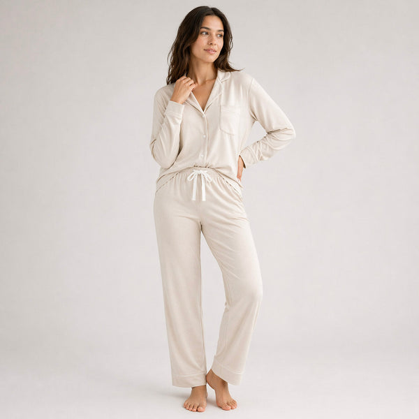 Tencel Modal Long Sleeve Pajama Set