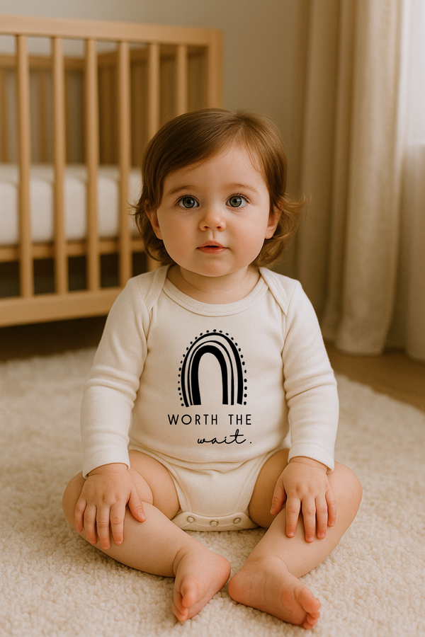Worth the Wait Organic Bodysuit Long Sleeve