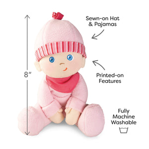 Snug Up Doll Luisa 8" - a soft, cuddly first doll for babies, perfect for nurturing playtime and comfort.