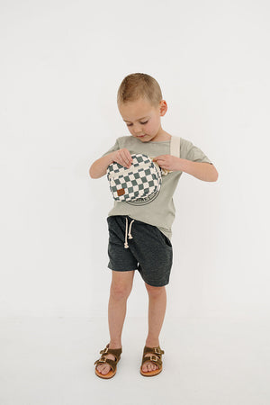 Green Checkered Mini Fanny Pack