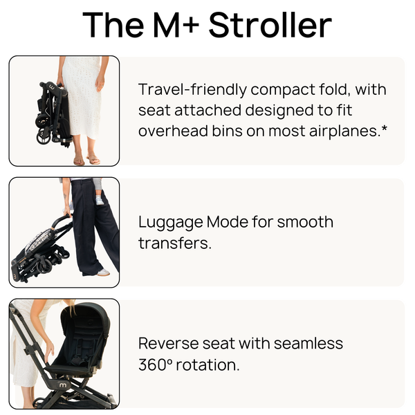 M+ Stroll, Lounge, & Ride Compact Travel System