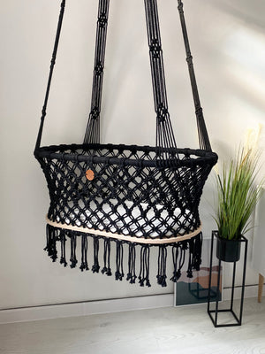 Hanging Macrame Baby Bassinet