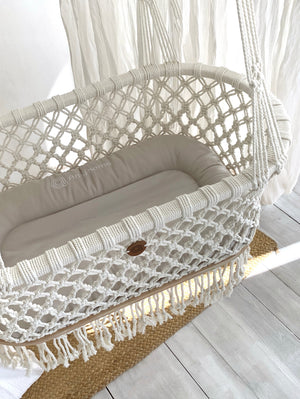 Hanging Macrame Baby Bassinet