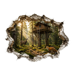 Magic Forest 3D Wall Sticker - product only on white background