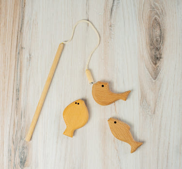Wooden Magnetic Fishing Game for Kids set #1 , small
