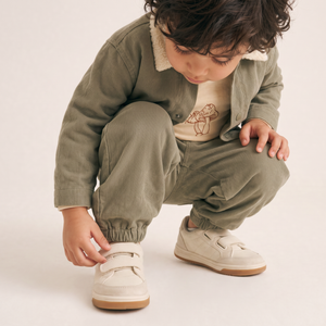Organic Twill Joggers Pants - Olive