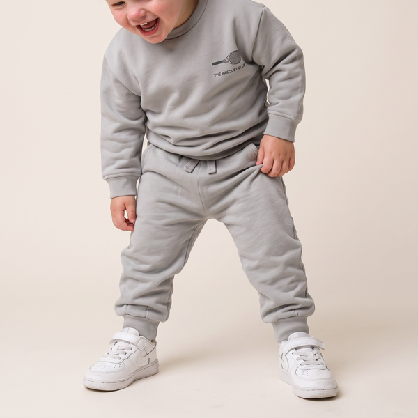 Organic Fleece Jogger Pants - Grey