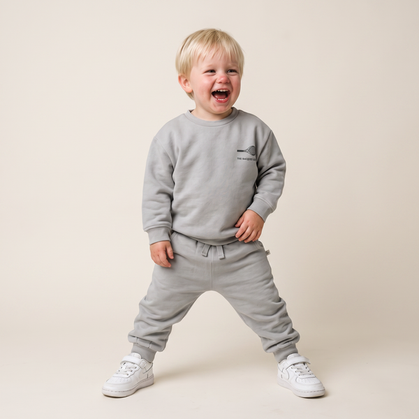 Organic Fleece Jogger Pants - Grey