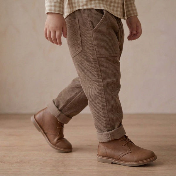 Organic Corduroy Pants - Brown