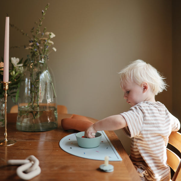 Mushie Silicone Suction Bowl for Babies Learning to Feed