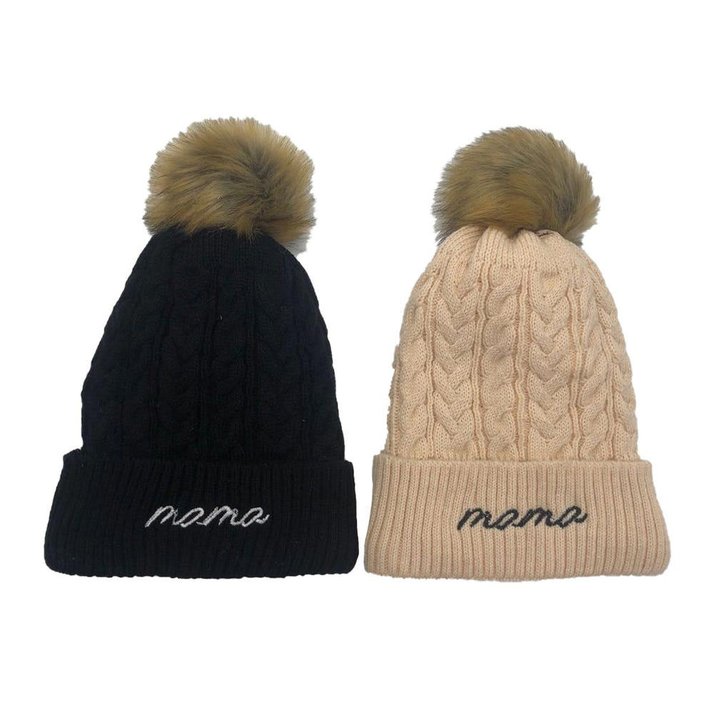Mama Knitted Beanie Hat - Cozy gift for moms-to-be in Mommy & Me collection.